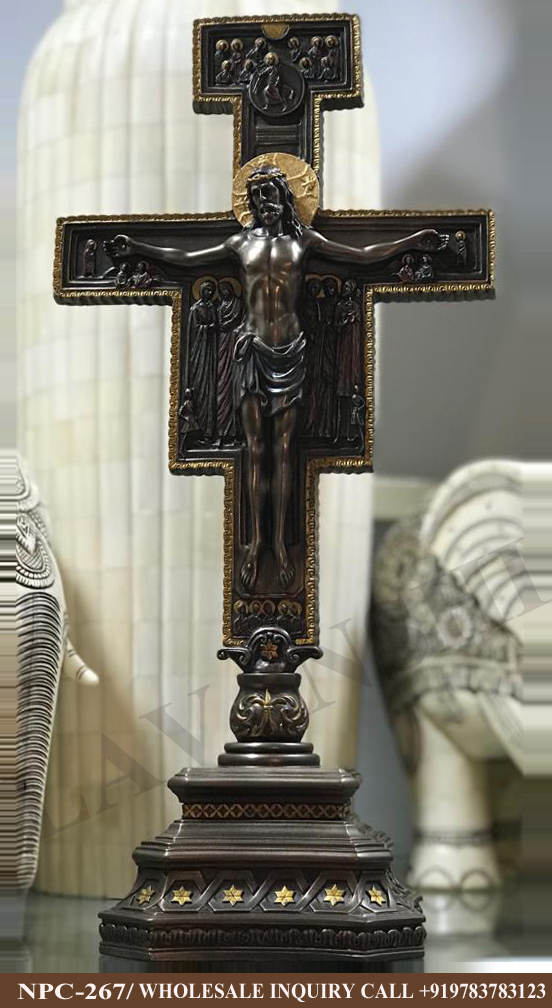 Jesus Christ Idol, Jesus Cross Statue, Jesus Home Decor Items, Jesus Statue Idol Showpiece, Jesus Statue Murti