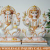 Marble Painting Ganesh Lakshmi