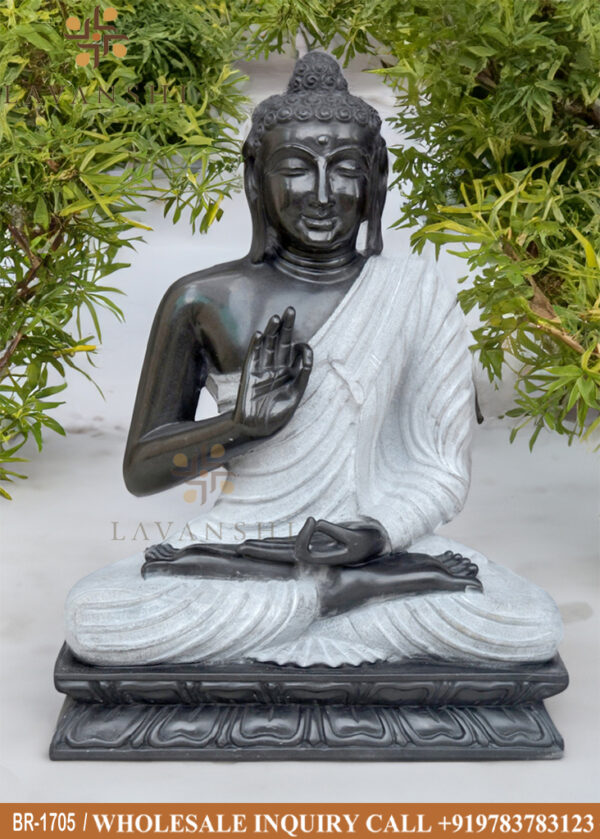 Black Stone Marble Buddha