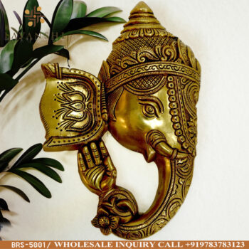Brass Ganesh Mask