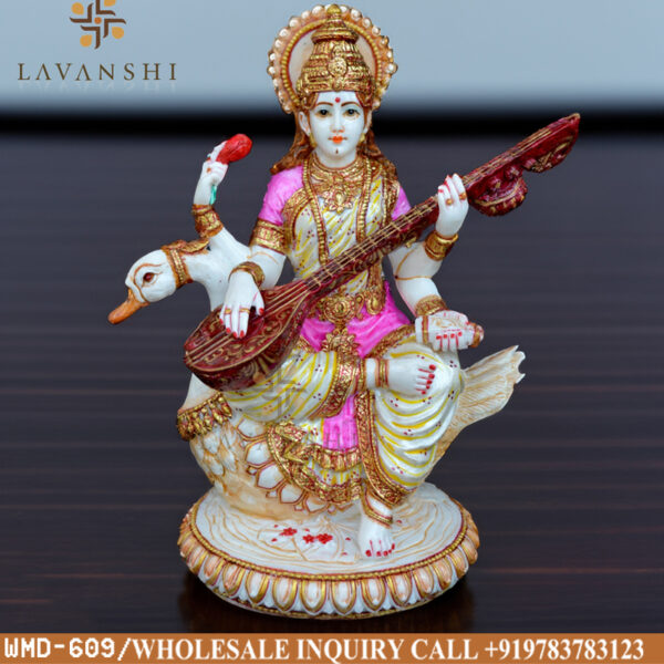 Marble Dust Painting Saraswati